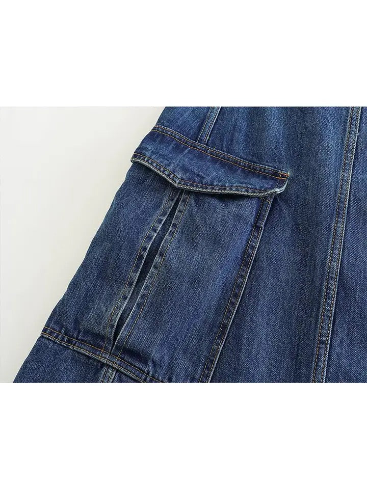 Xaya Cargo Maxi Skirt