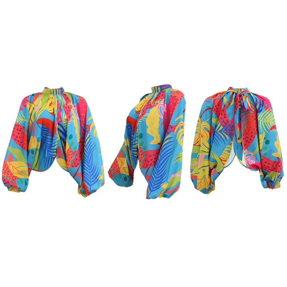 St Lucia Tropical Blouse