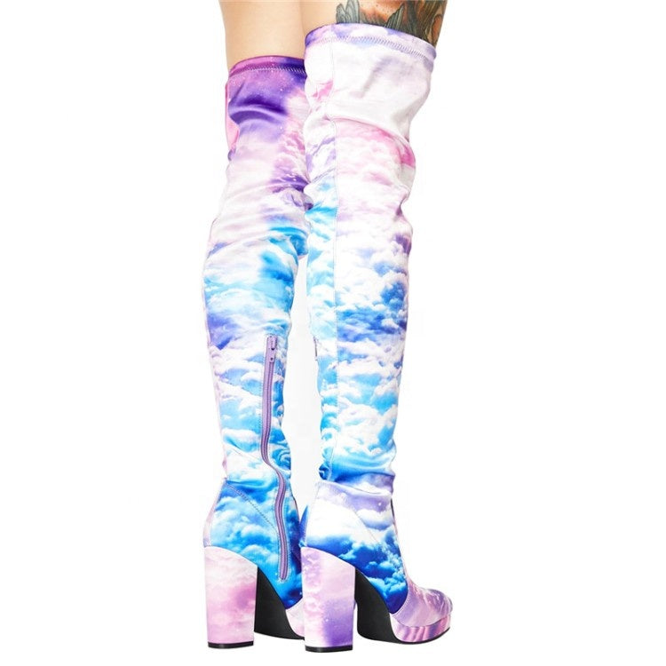 "Skys the Limit" thigh high boot