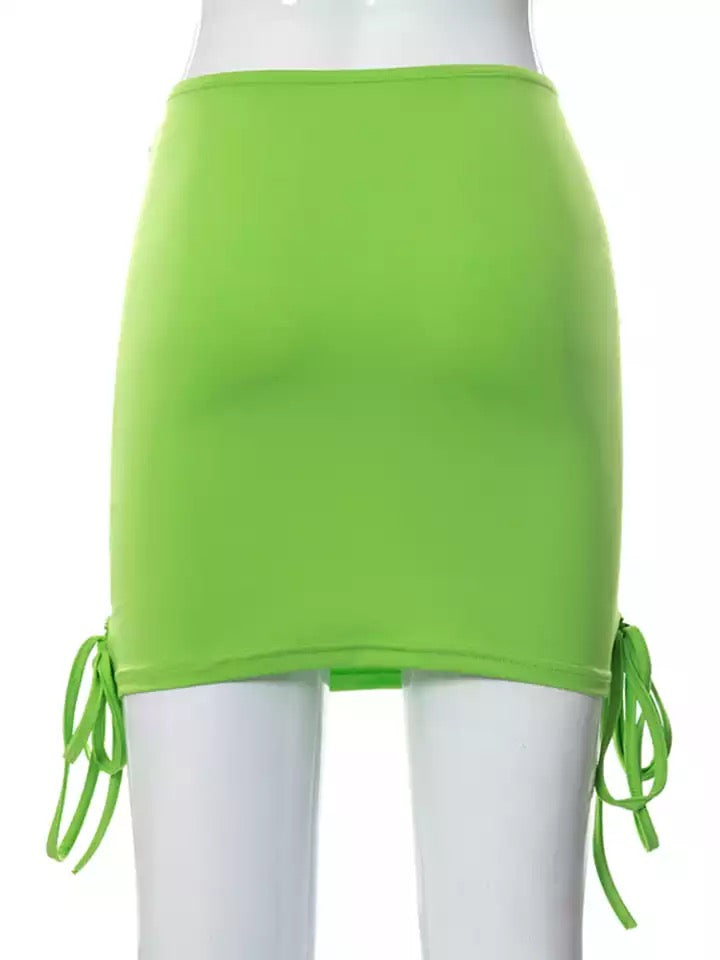 Seeing Green Mini Skirt
