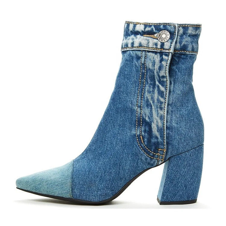 Mourica Denim Booties