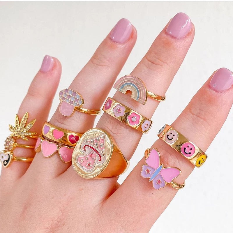 Love & Peace Ring Set