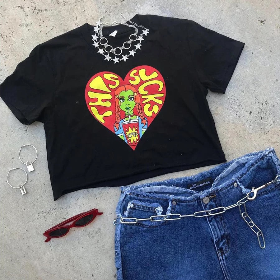 Outta This World Crop Tee