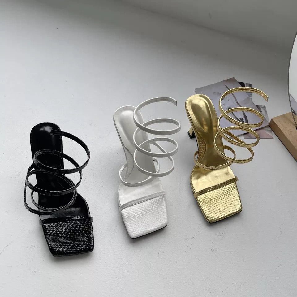 Spiral Out of Control Heels