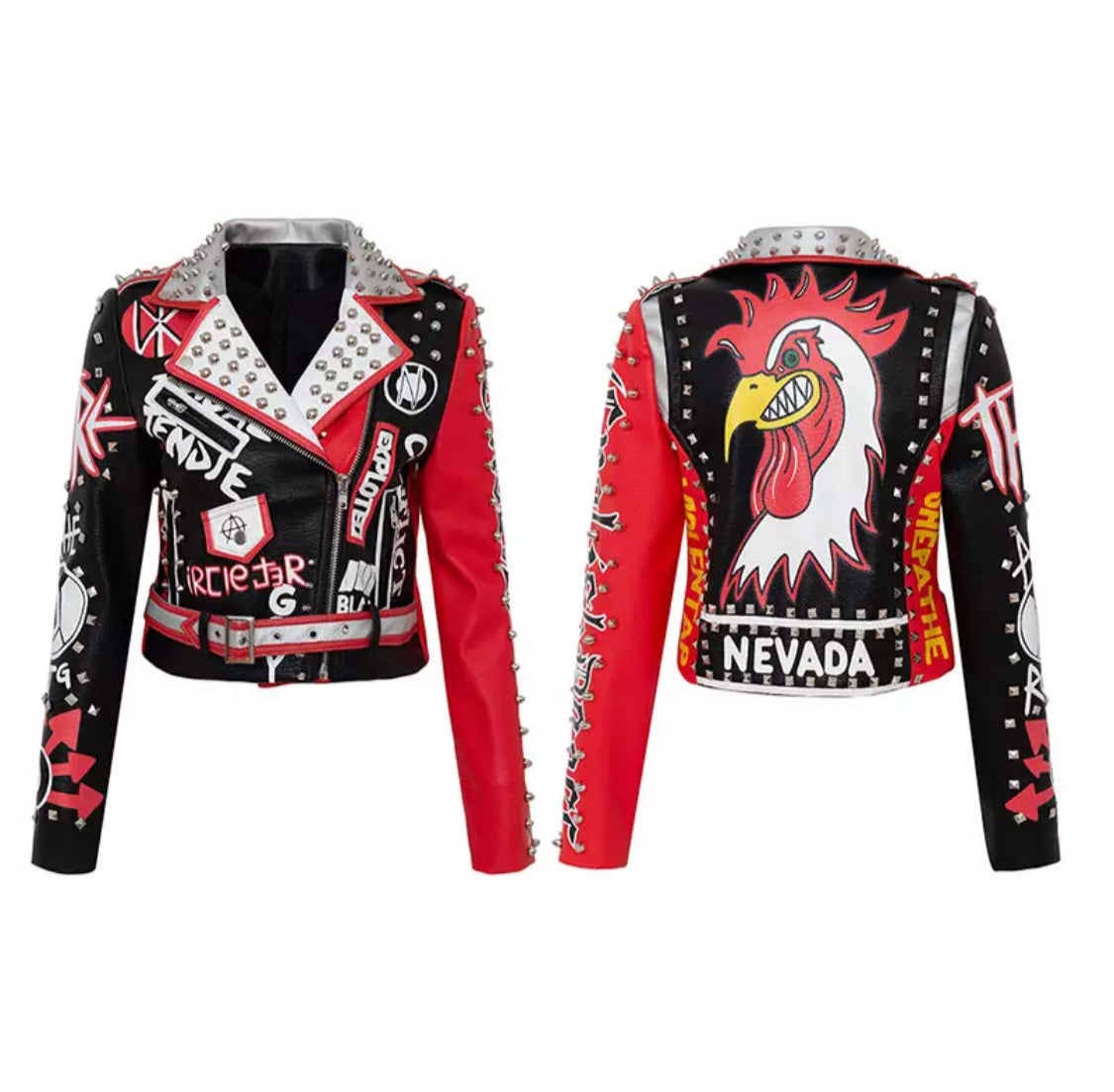 Graphic Moto Jackets