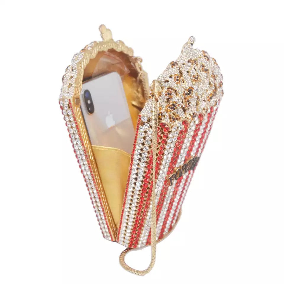 Movie Popcorn Bling Purse