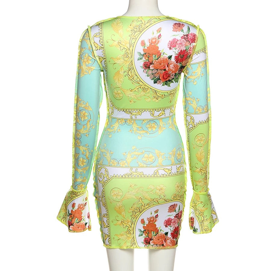 Matilda Lace Up Mini Dress