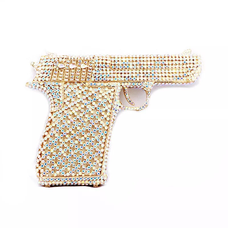 "Stay Strapped" Iced Out Gun Crossbody