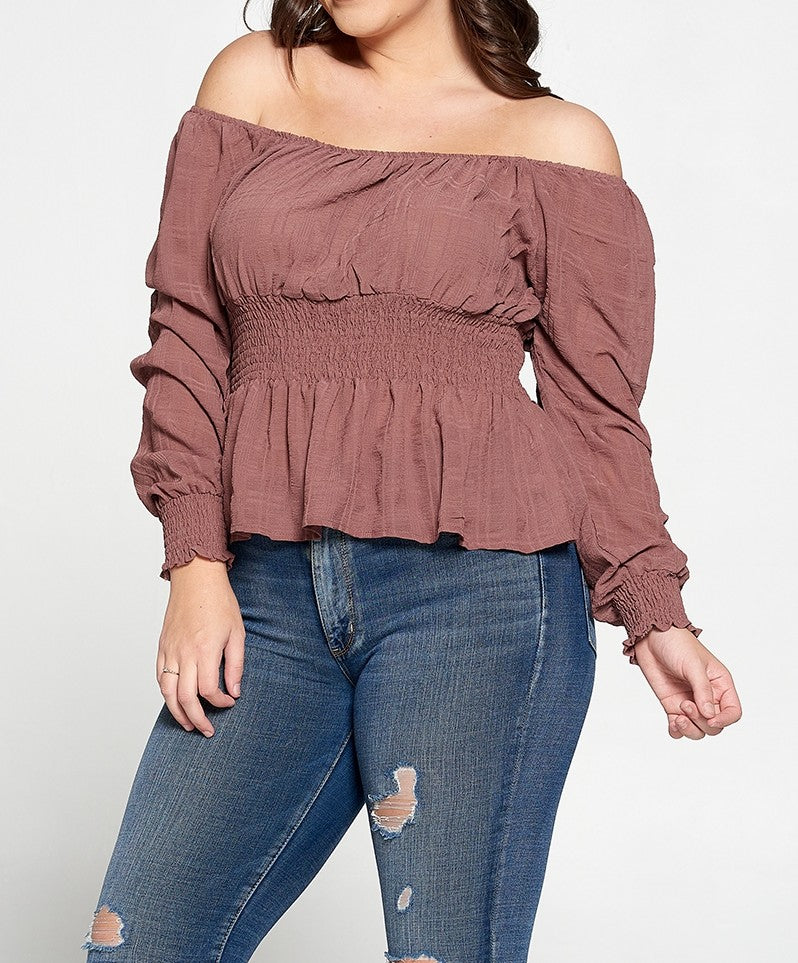 "Something Extra" off shoulder blouse