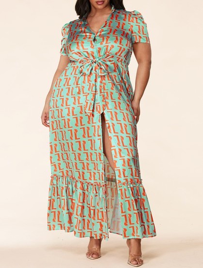 "Walk in Central Park" Maxi Dress