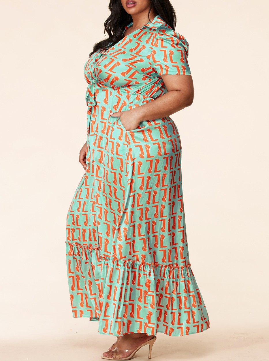 "Walk in Central Park" Maxi Dress
