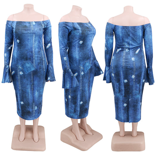 "I Got The Blues" midi dress