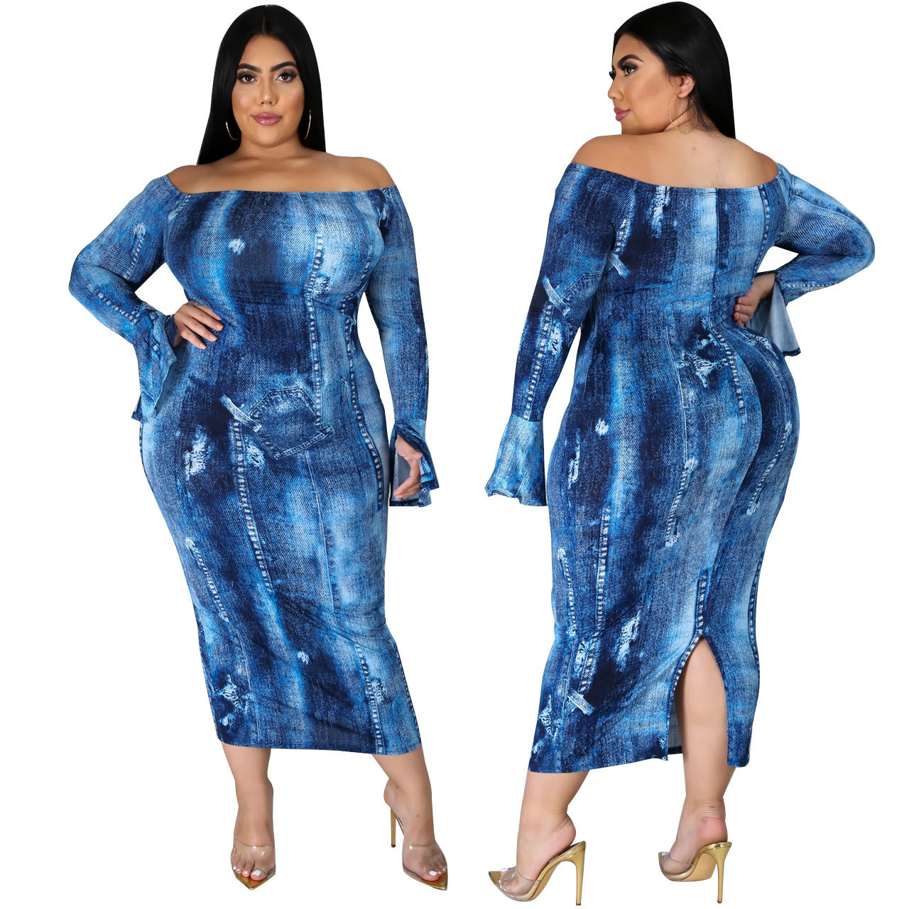 "I Got The Blues" midi dress