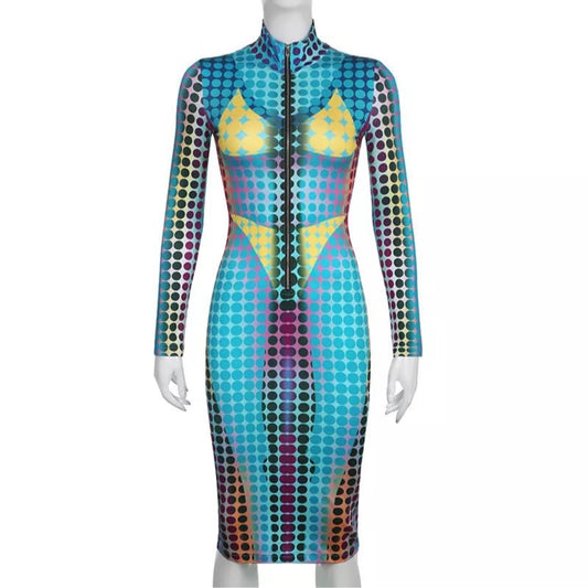 Travel The Future Midi Dress