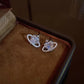 Beam Me Up Heart Studs