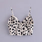 White Cheetah Crop Top