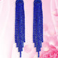 Blue Flames Dangle Earrings