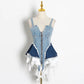 "Danger” bustier top