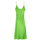 Green Bandit Satin Midi Dress