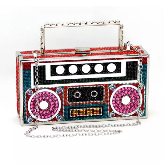 Boom Box Bling Purse