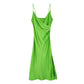 Green Bandit Satin Midi Dress