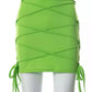 Seeing Green Mini Skirt