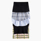 Plaid Type of Day midi skirt